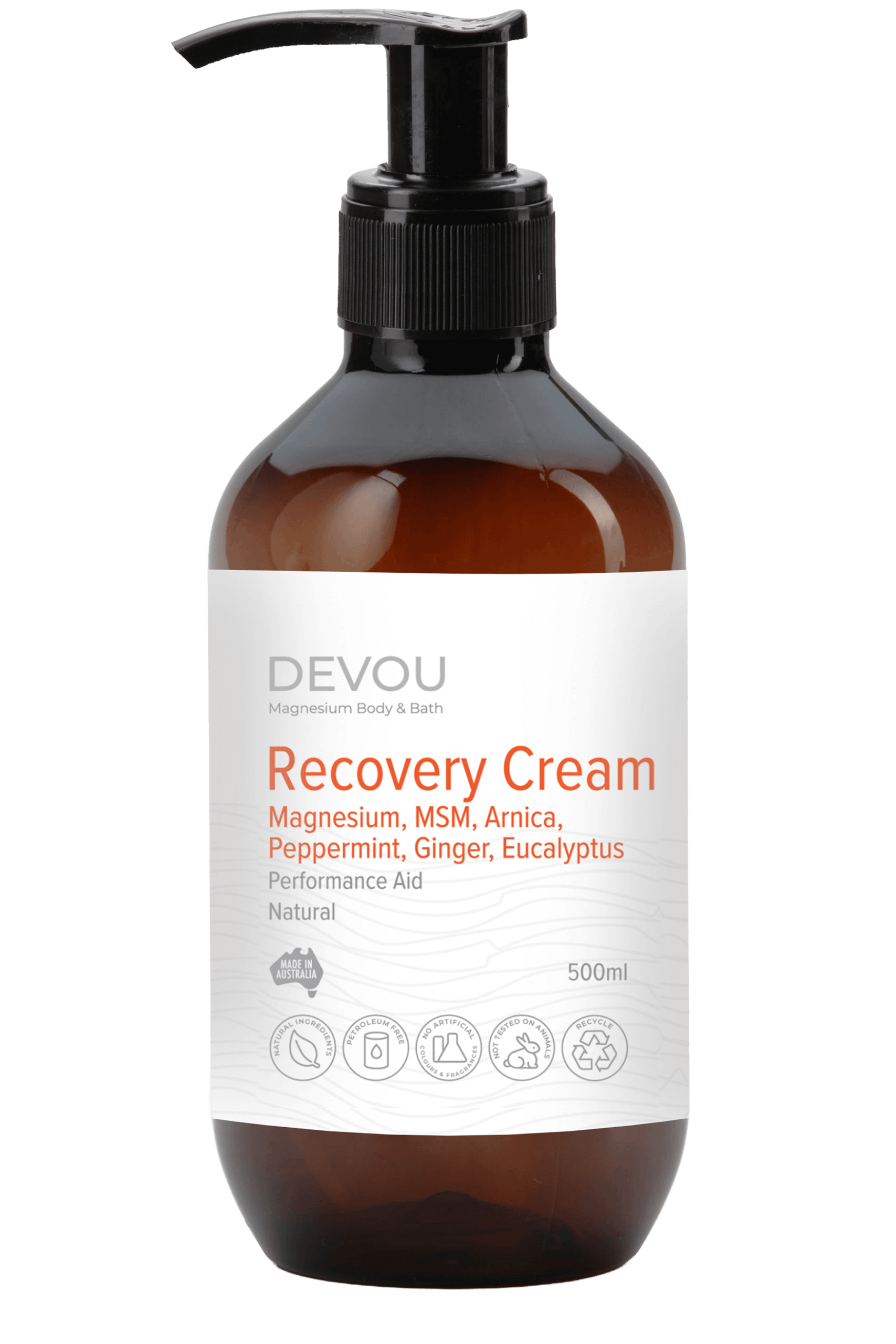 Devou Recovery Cream 500ml Bottle