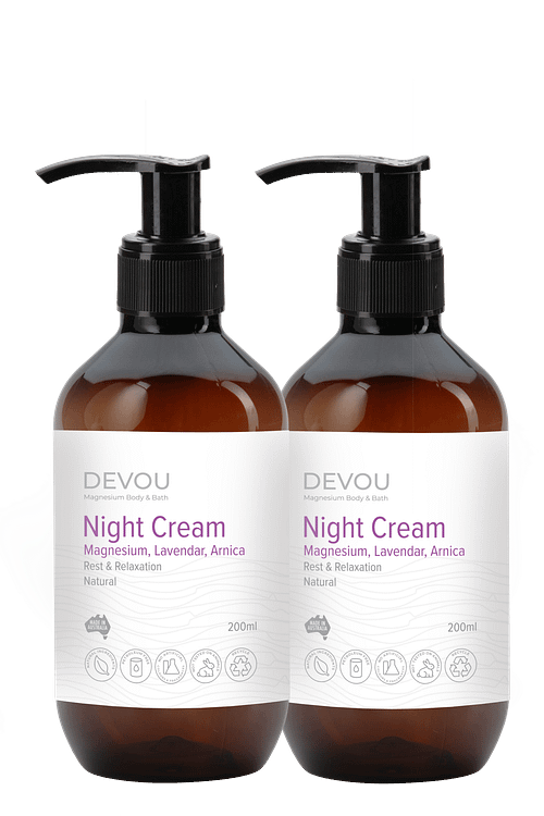 DEVOU-Night-Cream-200ml-Magnesium-bundle
