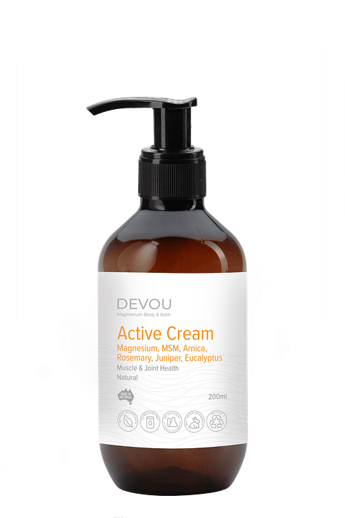 Active Magnesium Cream is ideal for muscle and joint health. Active Magnesium Cream assists you to stay active for longer.