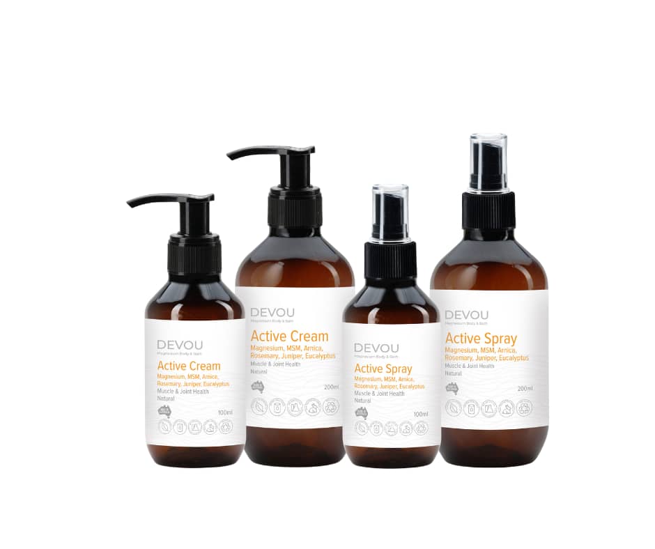 DEVOU Wellness Magnesium cream and spray